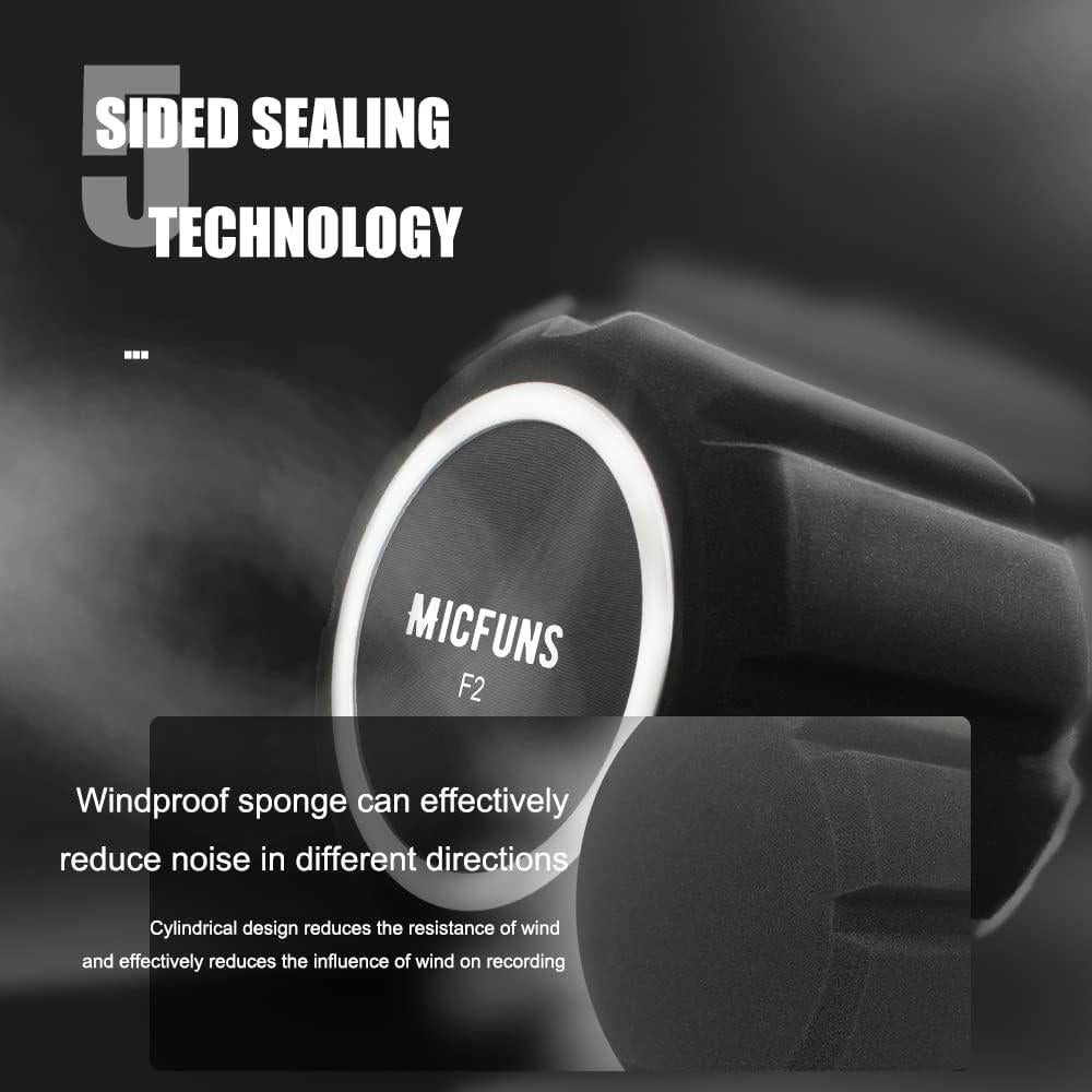 Filtro Antipop Micrófono Profesional F2 Micfuns 45-60mm