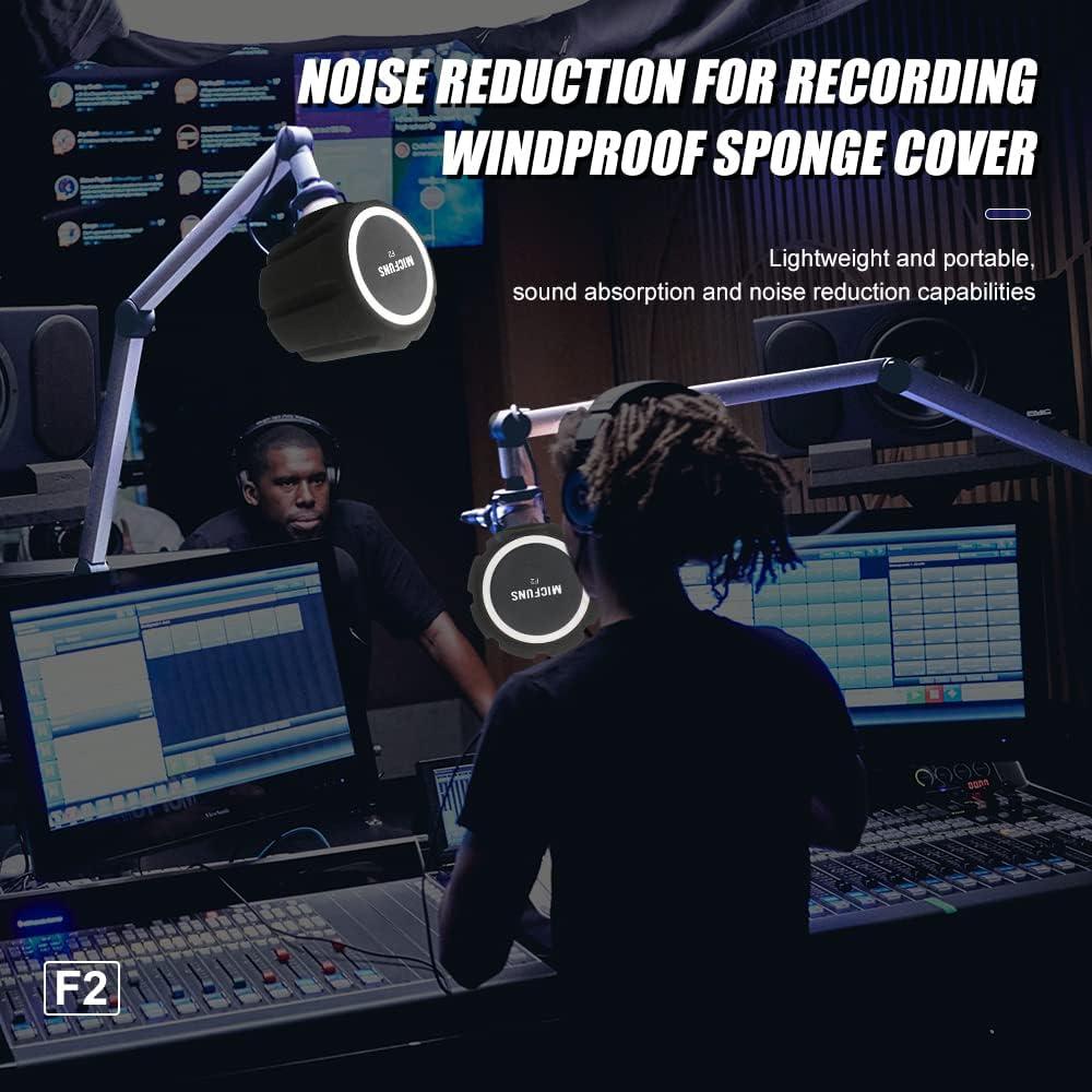 Filtro Antipop Micrófono Profesional F2 Micfuns 45-60mm