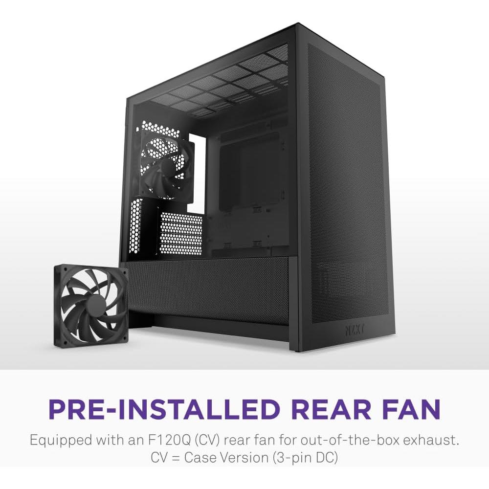 Caja de PC Micro-ATX NZXT H3 Flow - Flujo de Aire Optimizado