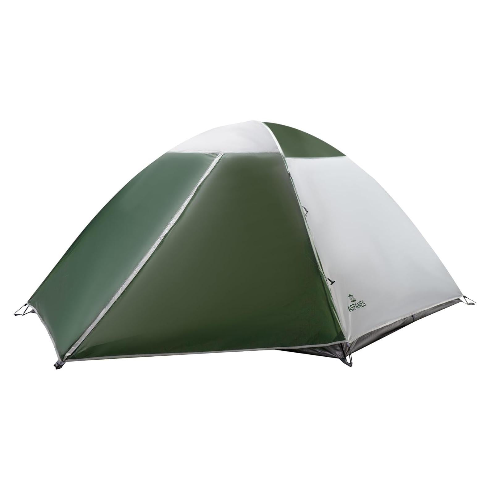 Tienda de Camping ASFANES Verde Militar 4 Personas Impermeable
