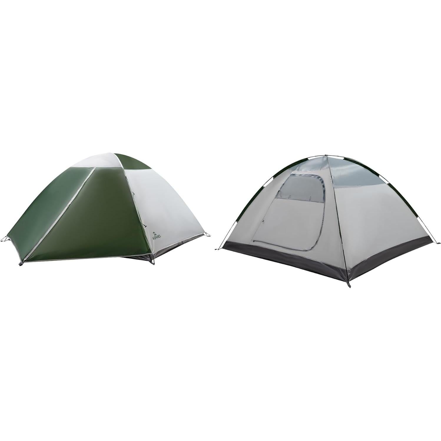 Tienda de Camping ASFANES Verde Militar 4 Personas Impermeable