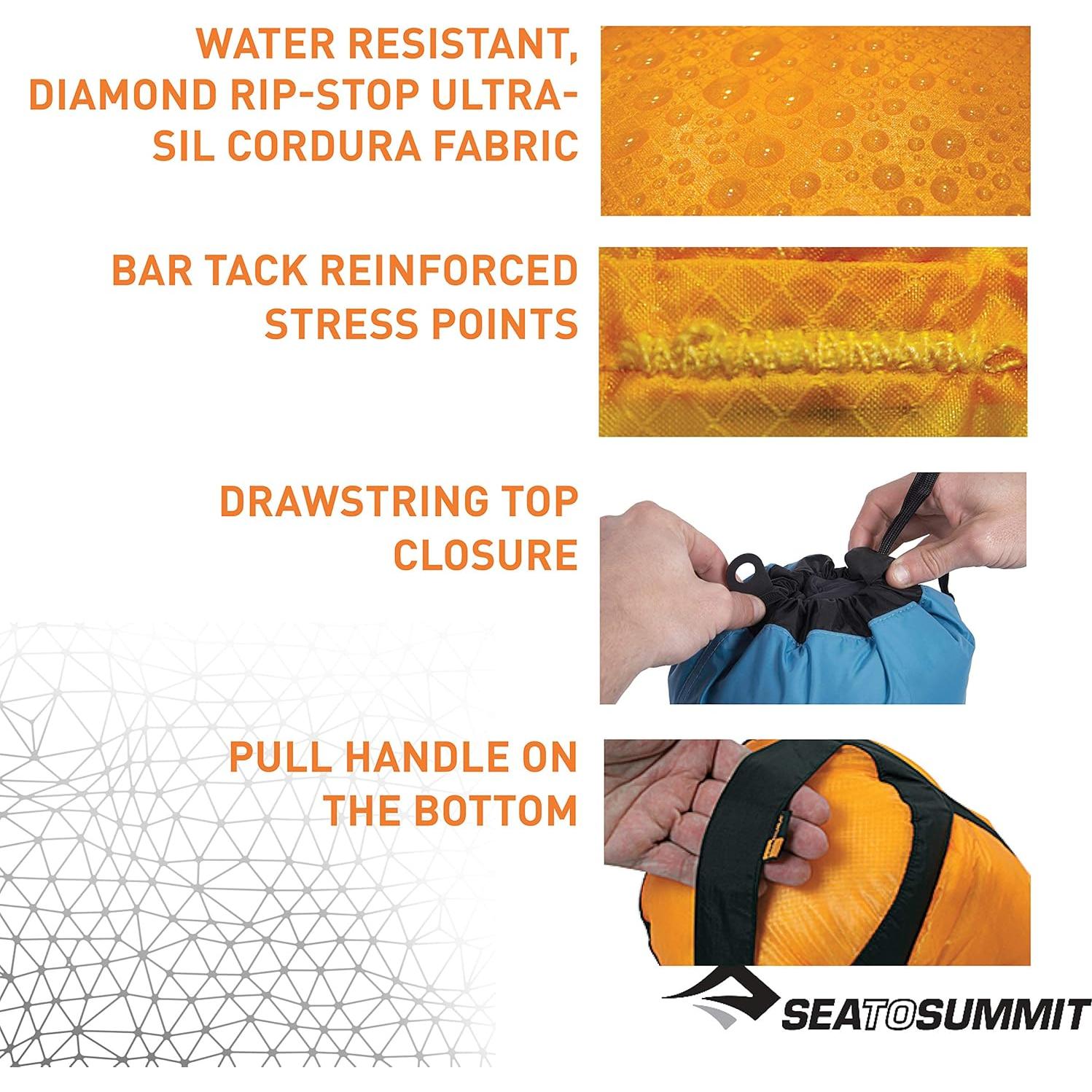 Saco de Compresión Sea to Summit 14L Nylon Verde Bosque