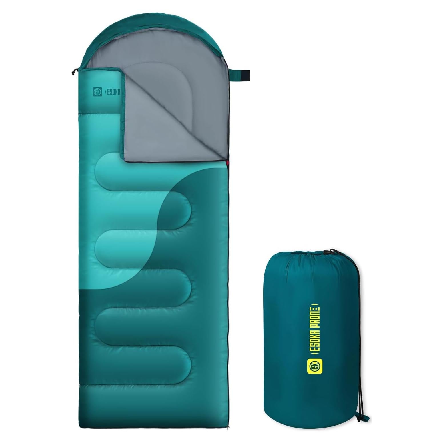 Saco de dormir ligero ESOKA PRON 220x80 cm impermeable