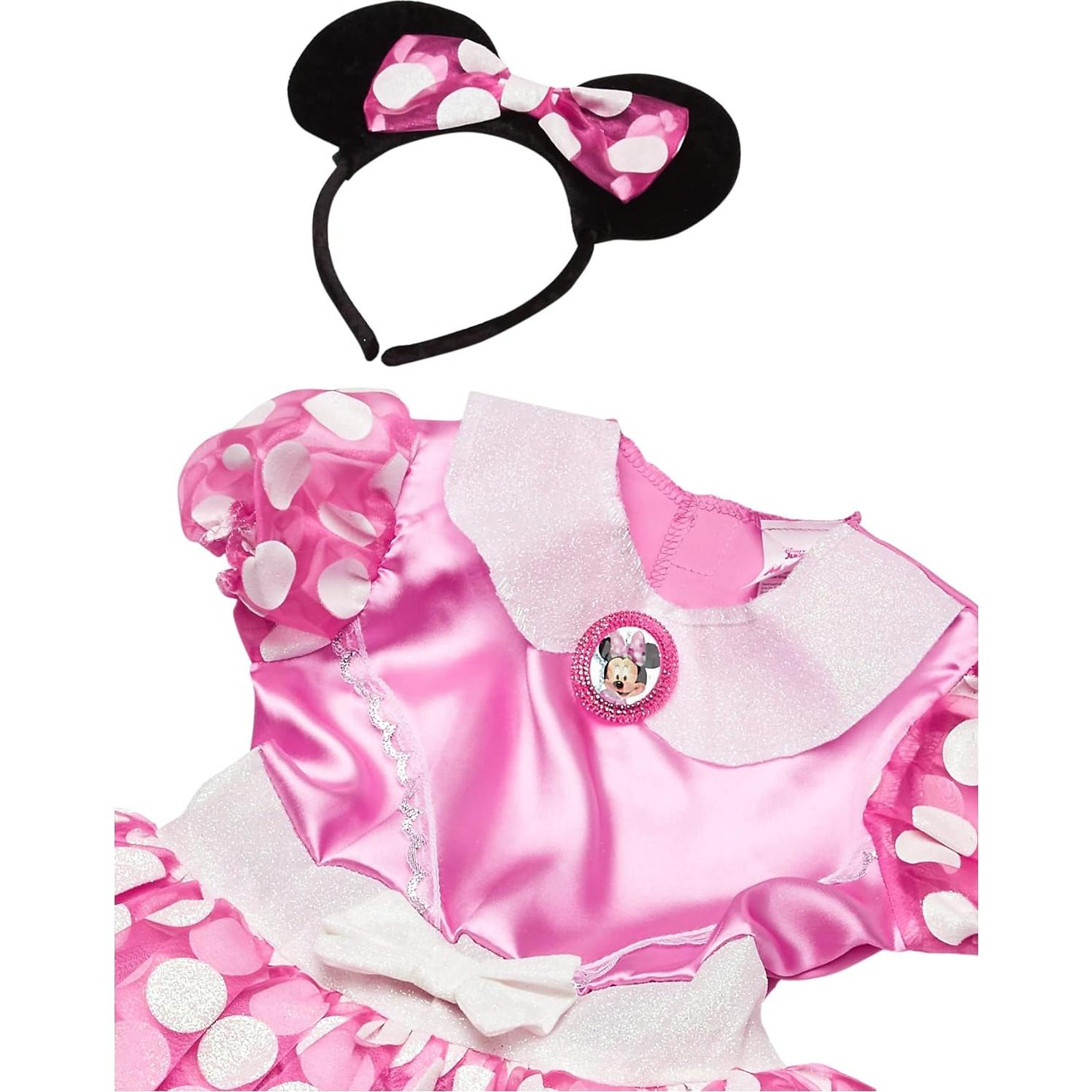 Disfraz Clásico de Minnie Mouse Disney para Niñas Rosa 2T-4T