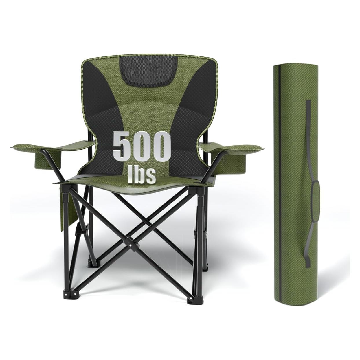 Silla Plegable Extra Grande CJdropshipping 500LB Resistente