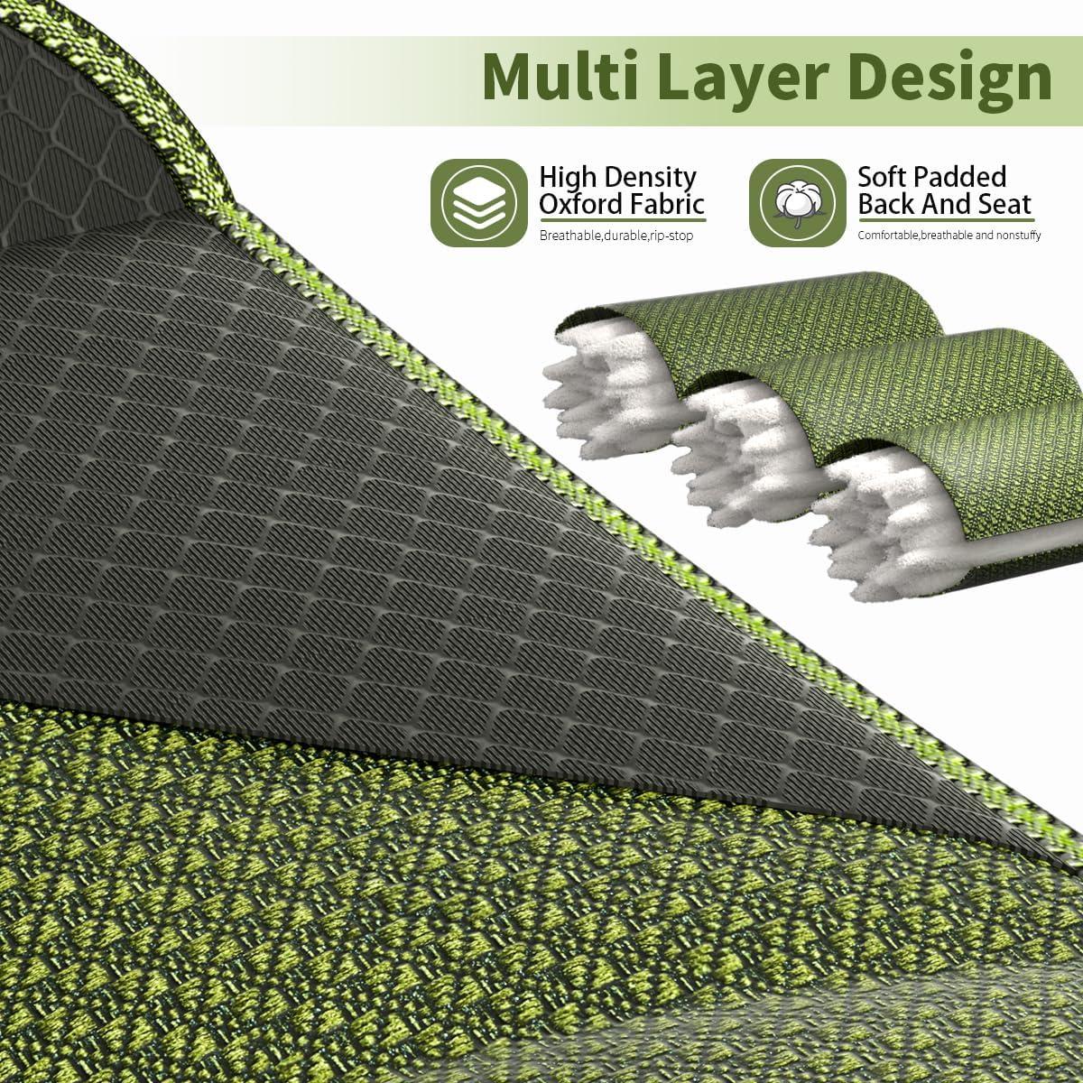 Silla Plegable Extra Grande CJdropshipping 500LB Resistente