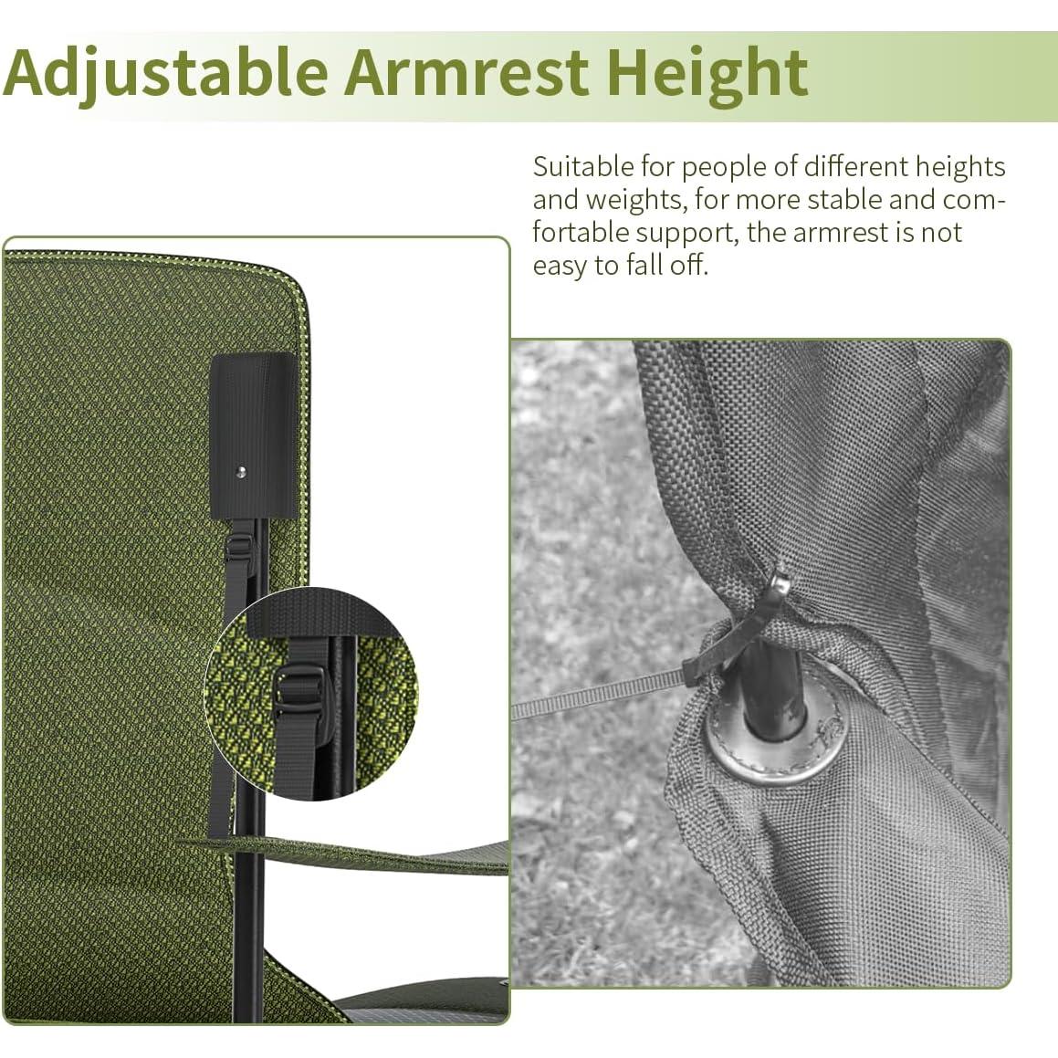 Silla Plegable Extra Grande CJdropshipping 500LB Resistente