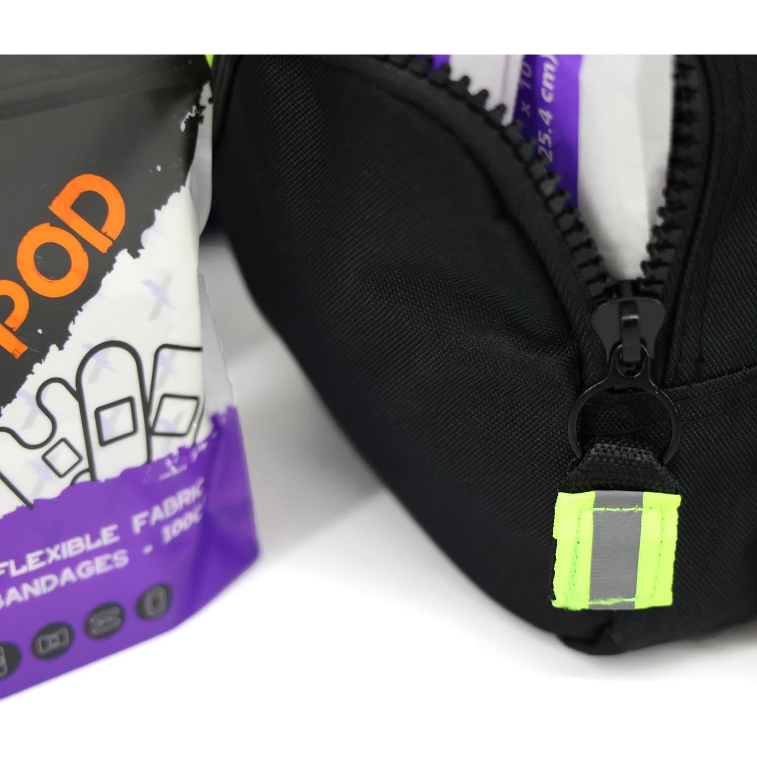 Lightning X Value Compact Medic First Responder EMS/EMT Stocked Trauma Bag w/Basic Fill Kit A - Black