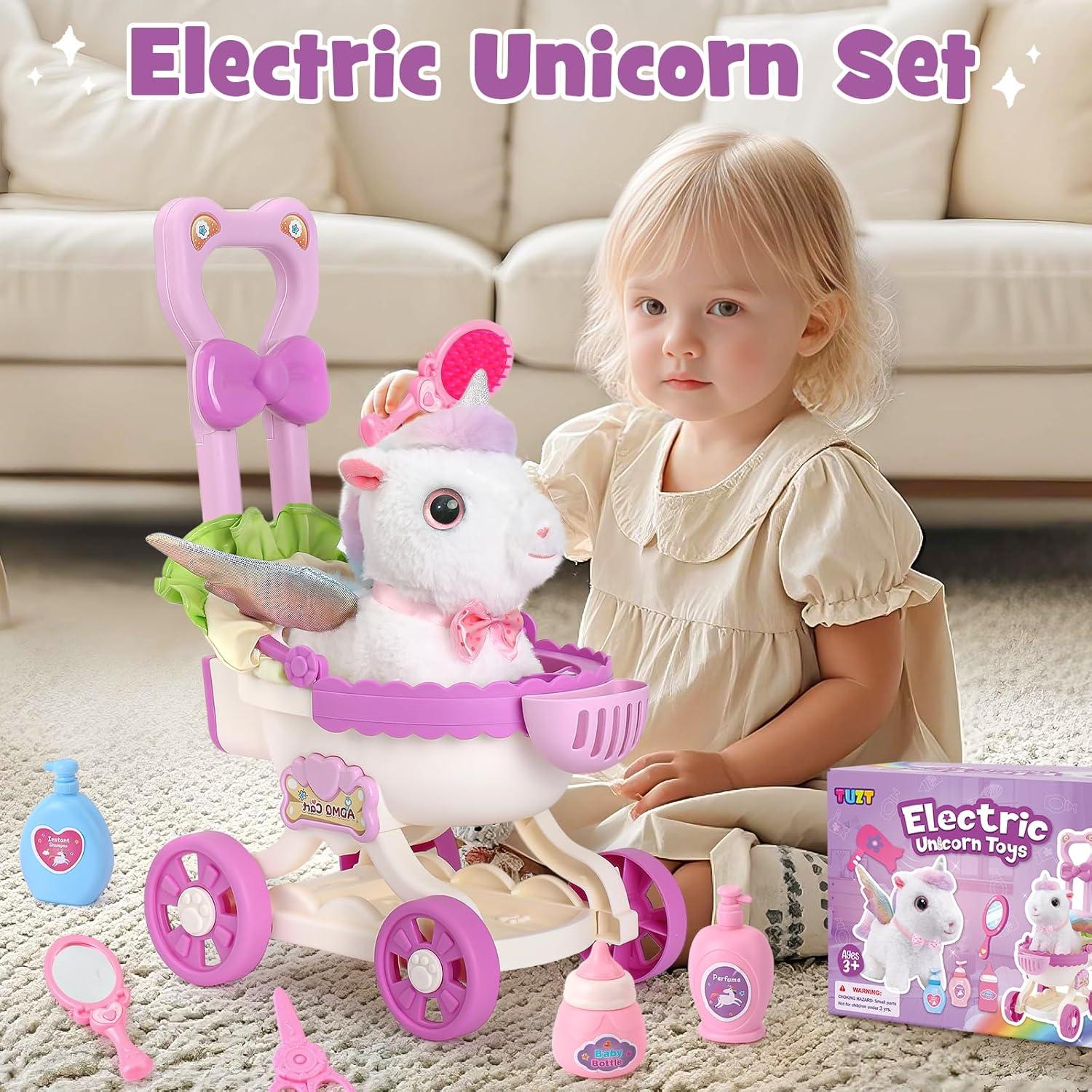 Conjunto Juguete Unicornio Interactivo TUZT 9 Piezas