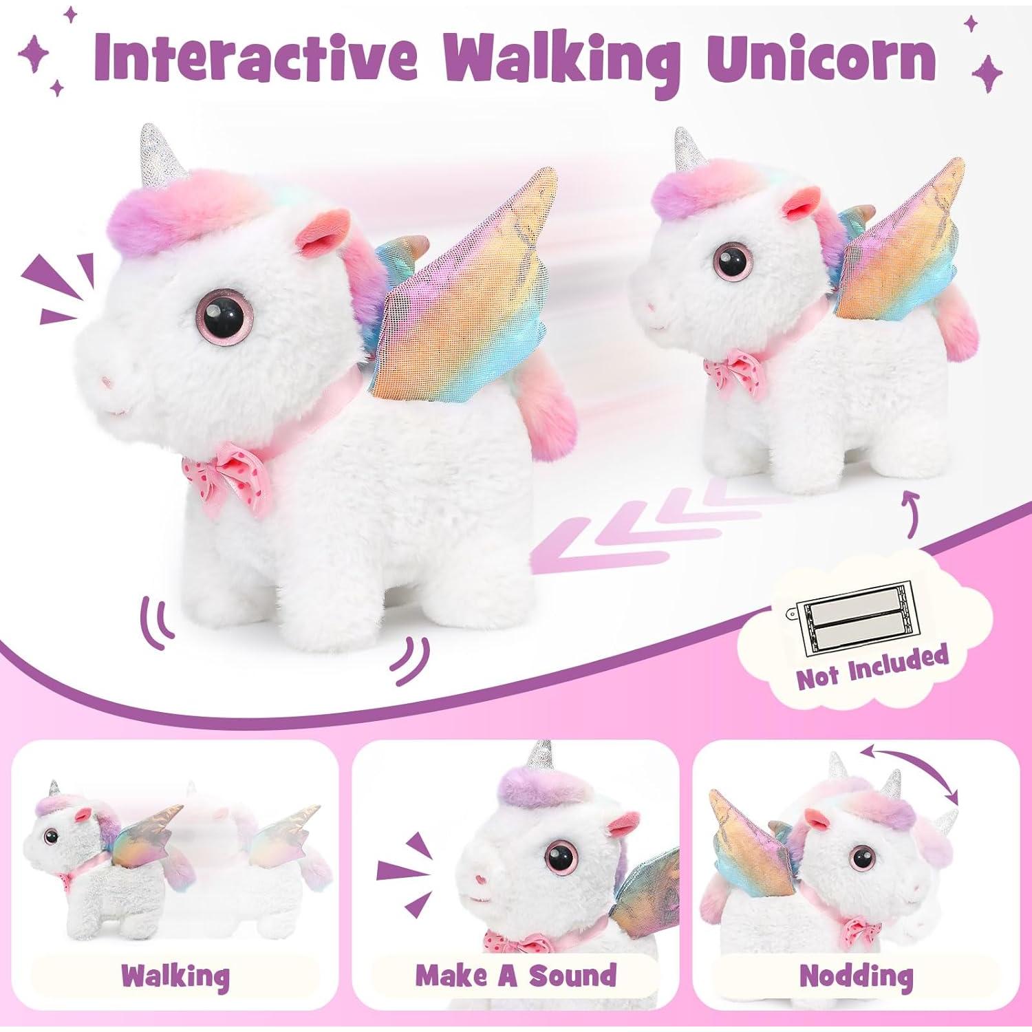 Conjunto Juguete Unicornio Interactivo TUZT 9 Piezas