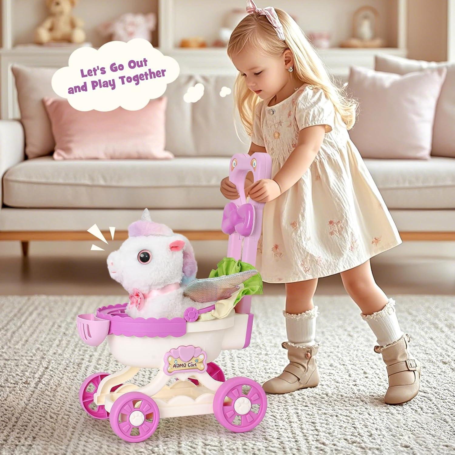 Conjunto Juguete Unicornio Interactivo TUZT 9 Piezas