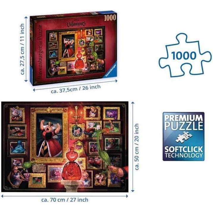 Rompecabezas Ravensburger 1000 Piezas Reina de Corazones Disney