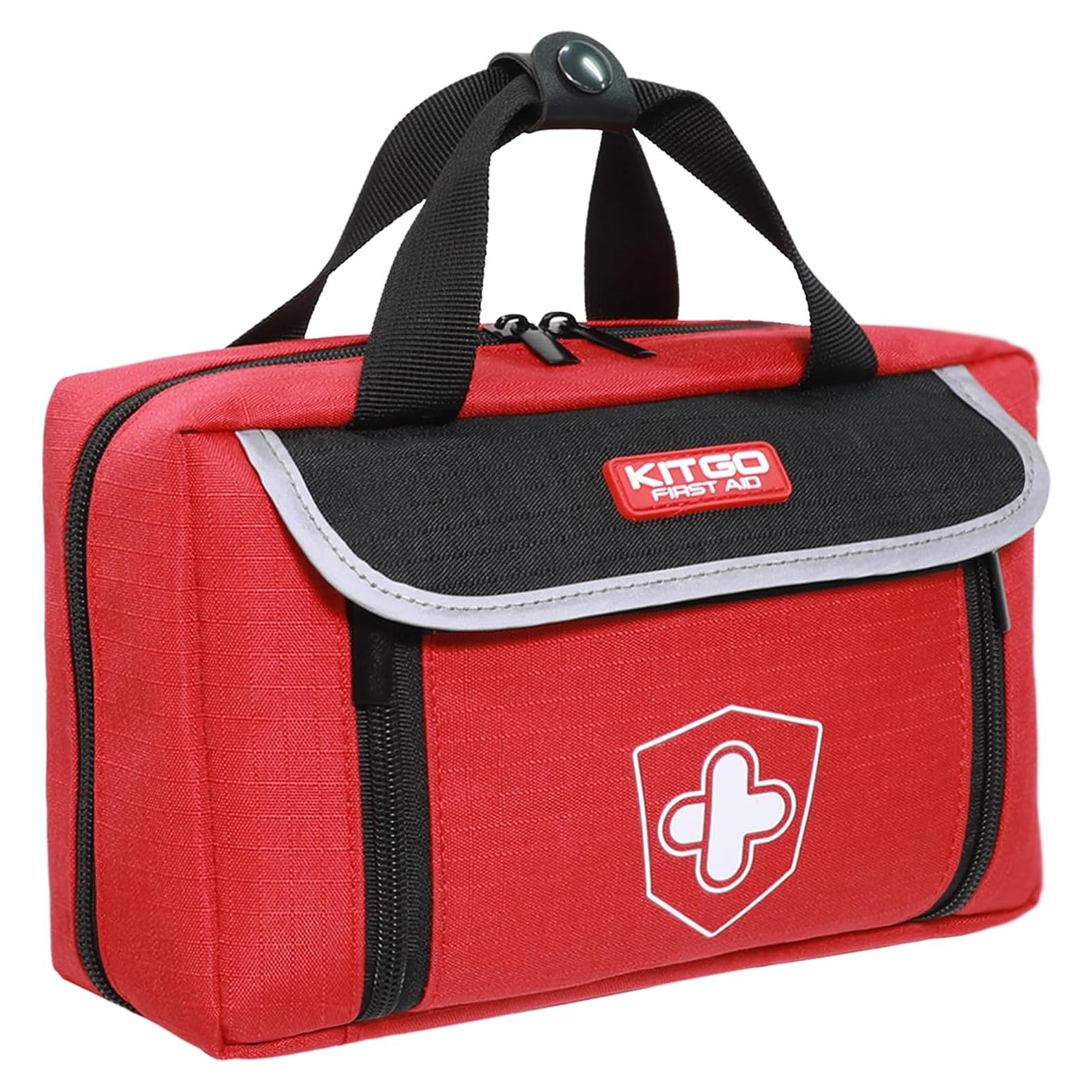 Kit de Primeros Auxilios Kitgo 218 Piezas Compacto Rojo