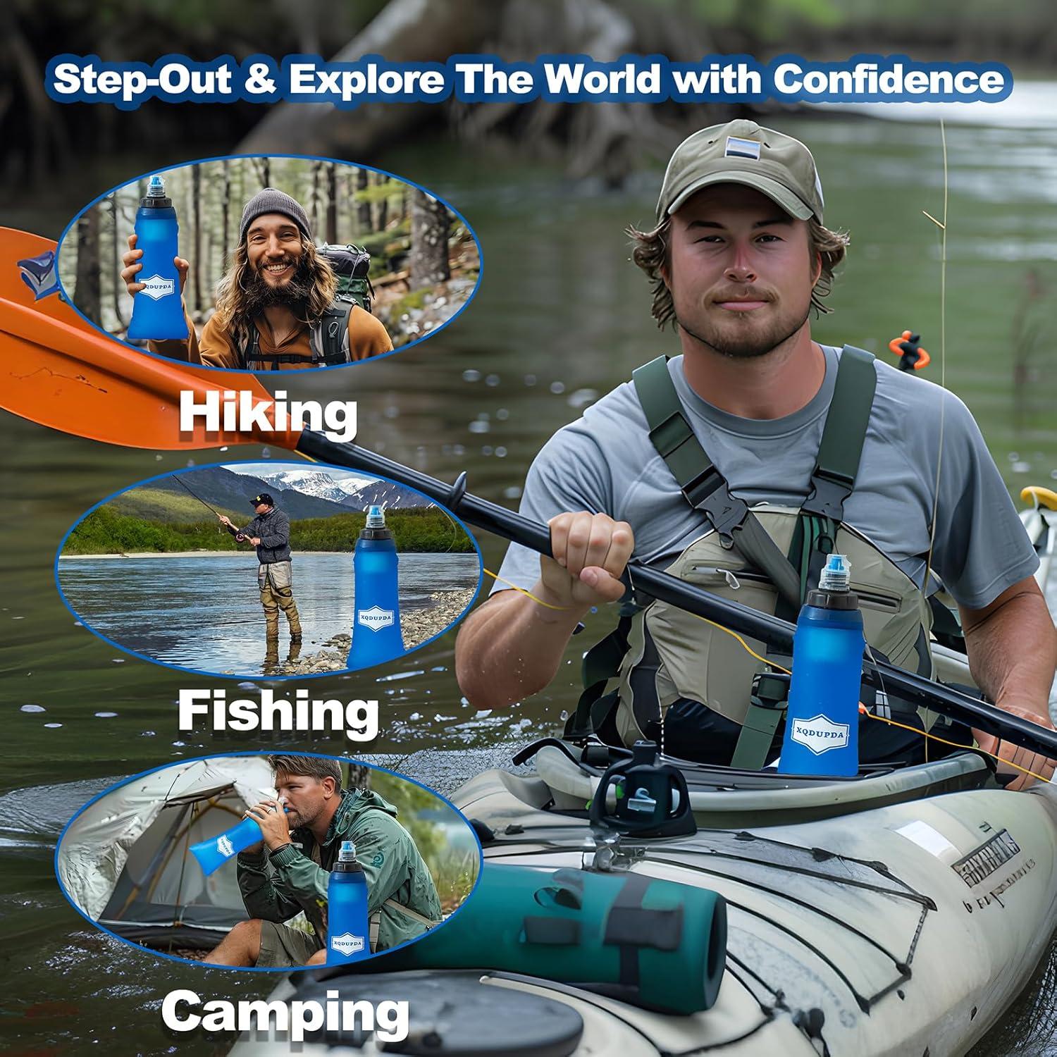 Filtro de Agua Premium XQDUPDA 600 ml - Ligero y Compacto