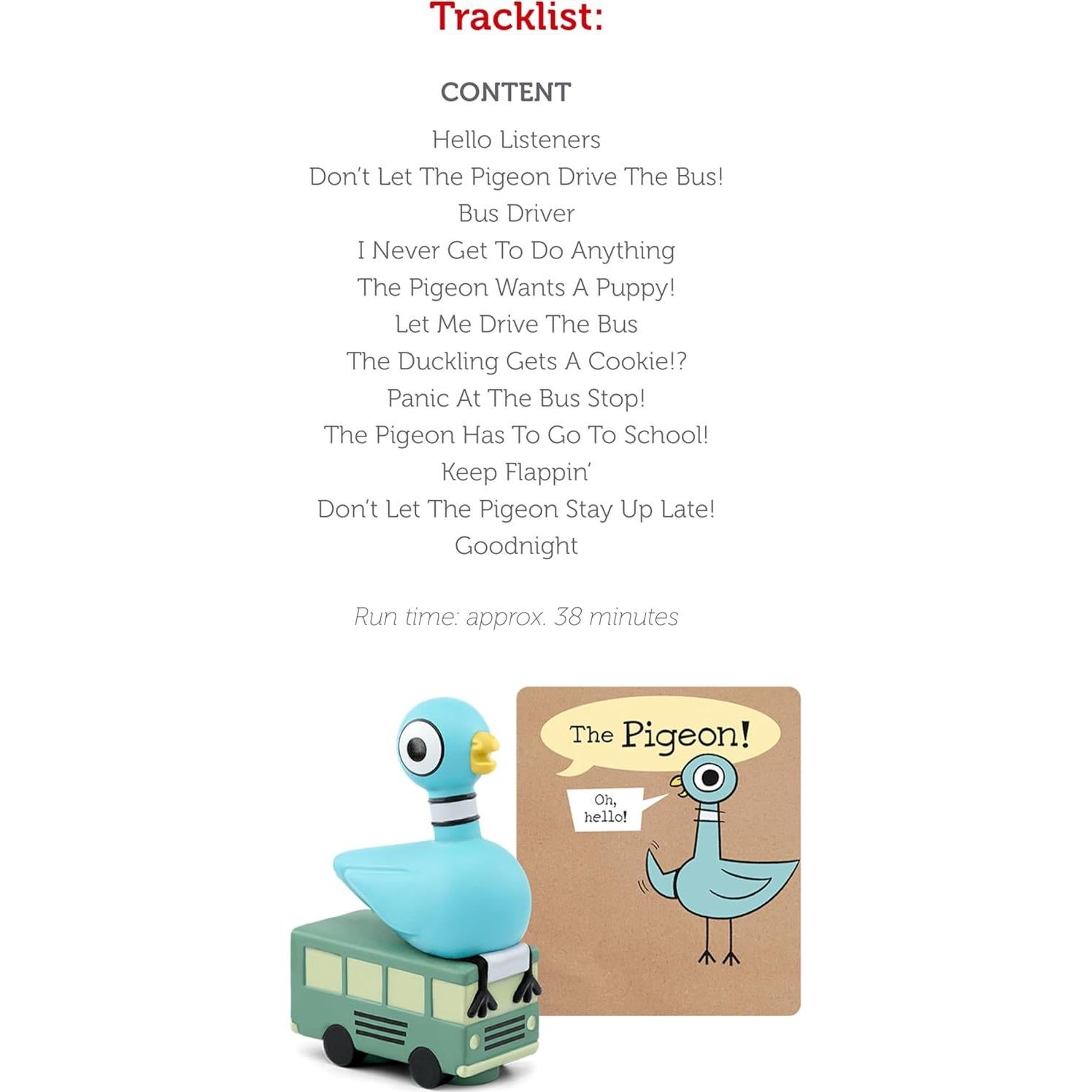 Tonies Pájaro Mo Willems Audio Juguete con 7 Historias y 5 Canciones