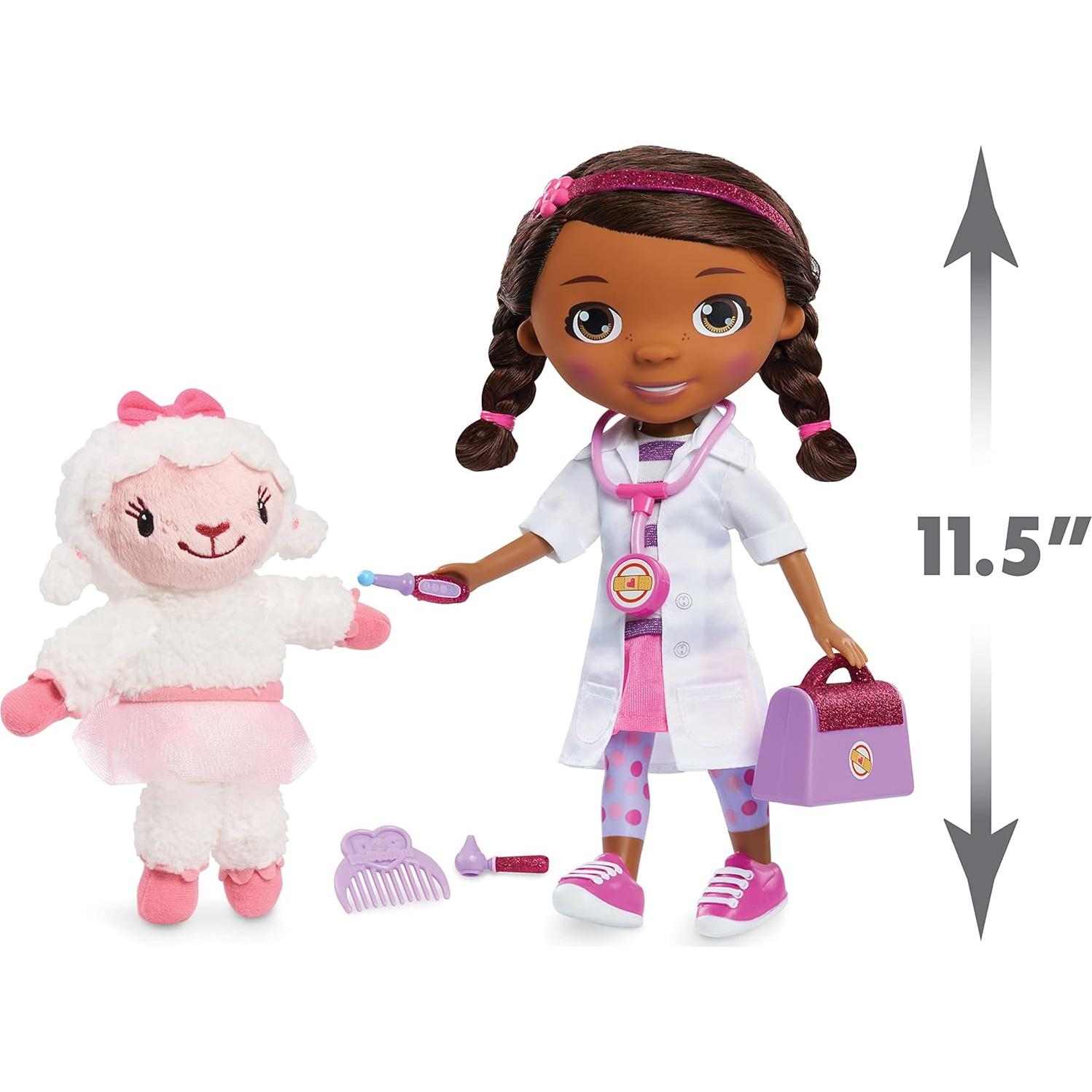 Disney Junior Doc McStuffins 10th Anniversary Time For Your Checkup Doll and Accessories, Officially Licensed Kids Toys for Ages 3 Up by Just Play