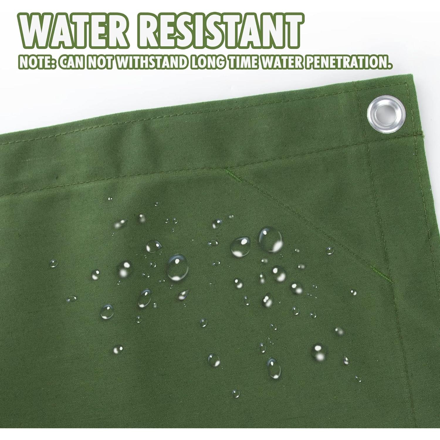 Lona CARTMAN 5x7 Pies (1.52x2.13m) Resistente al Agua Verde Oliva