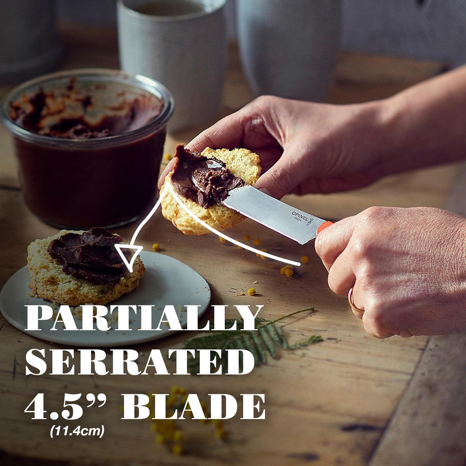 Cuchillo Brunch Opinel Mandarina 11.43 cm Micro-Serrado