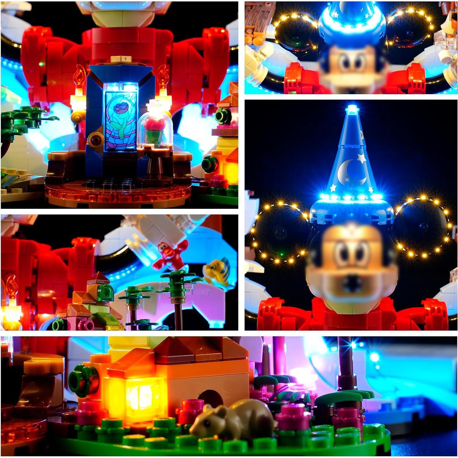 Kit de Luz LED YEABRICKS para LEGO 21352 Magia de Disney