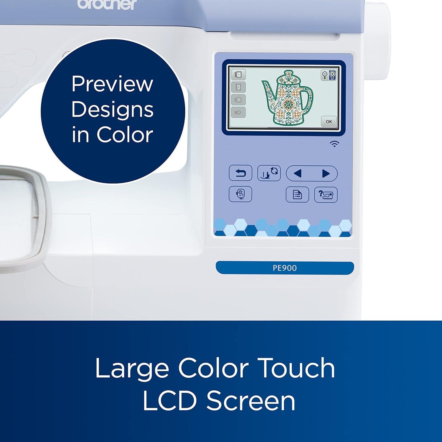 Máquina de Bordar Brother PE900 con WLAN, 5" x 7"