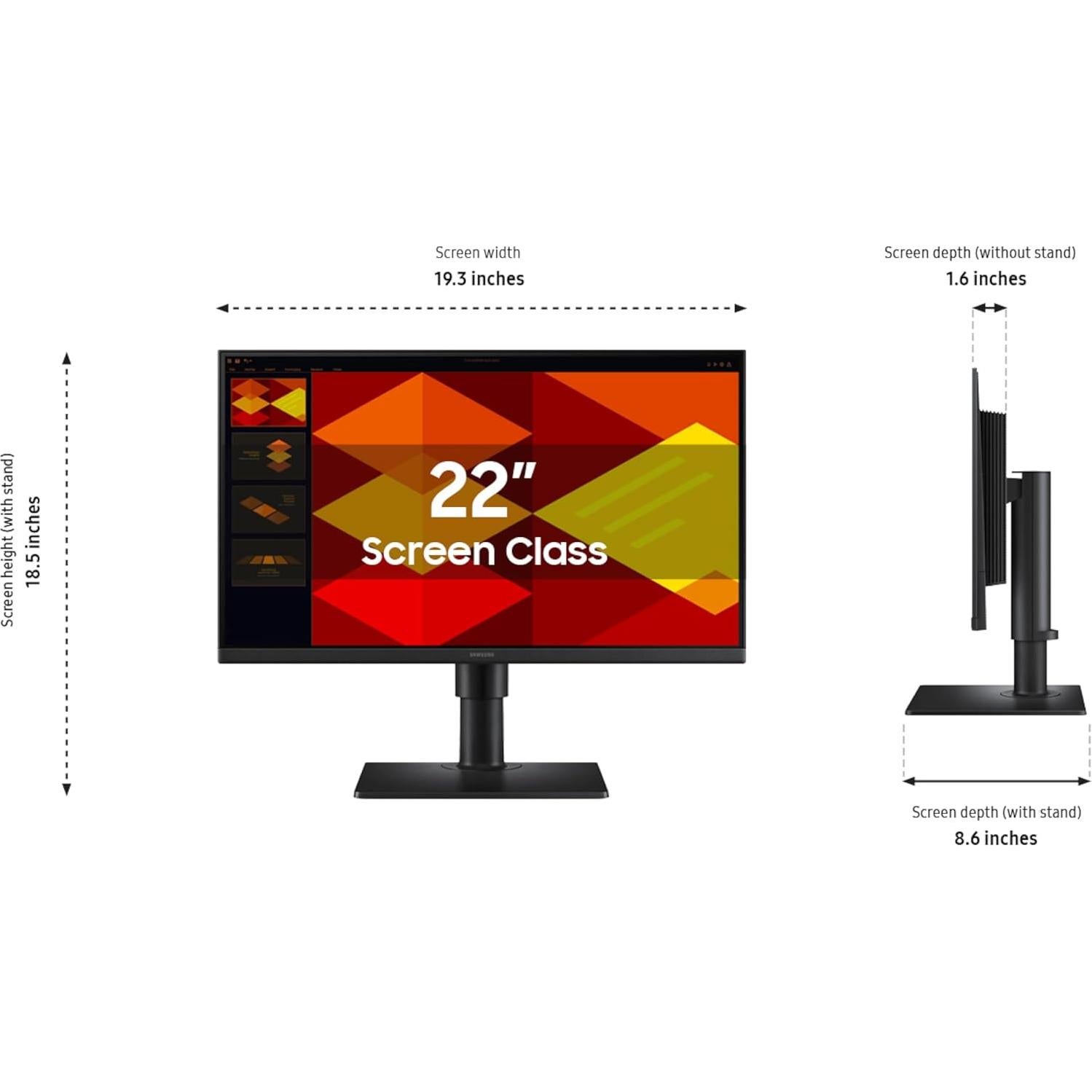 Monitor Samsung 22" S40GD IPS 100Hz Ergonomico Full HD