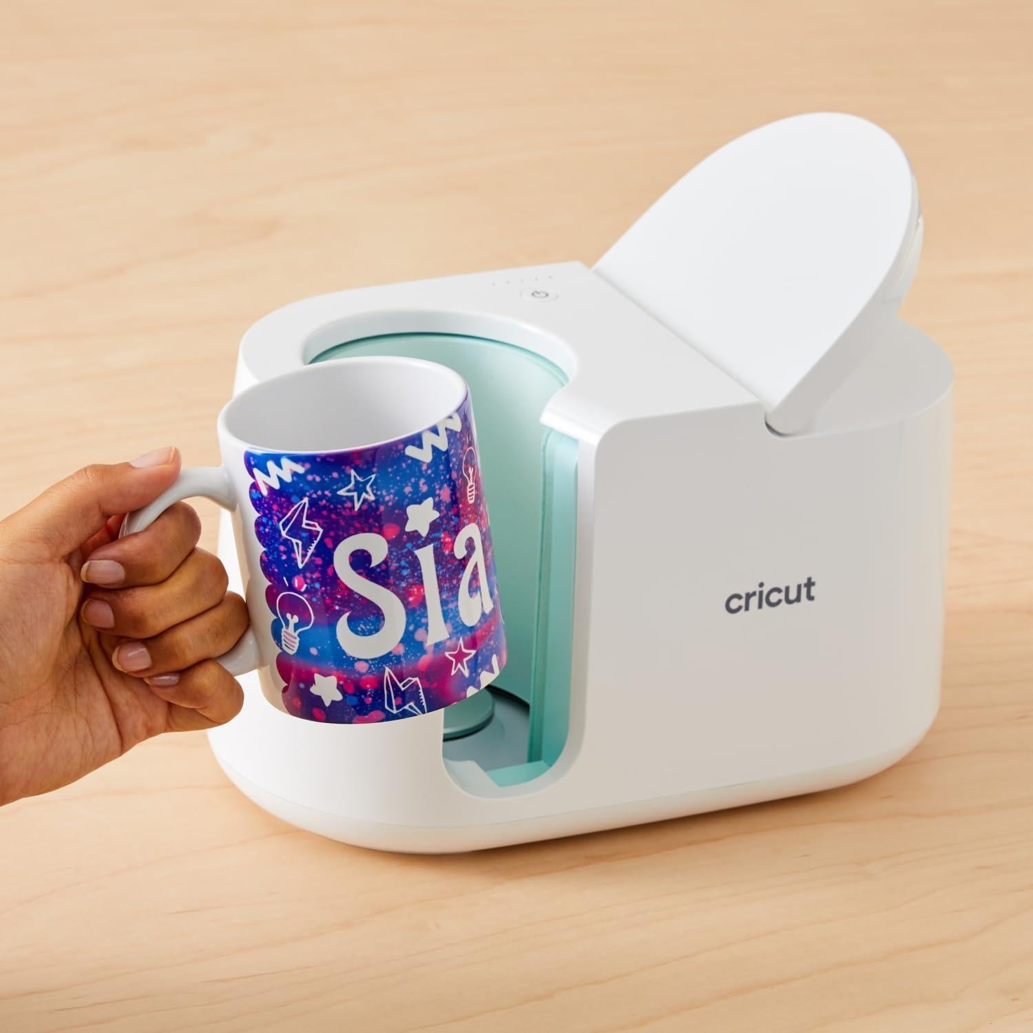 Cricut Mug Press + 4 Tazas Cerámica 12oz Personalizadas
