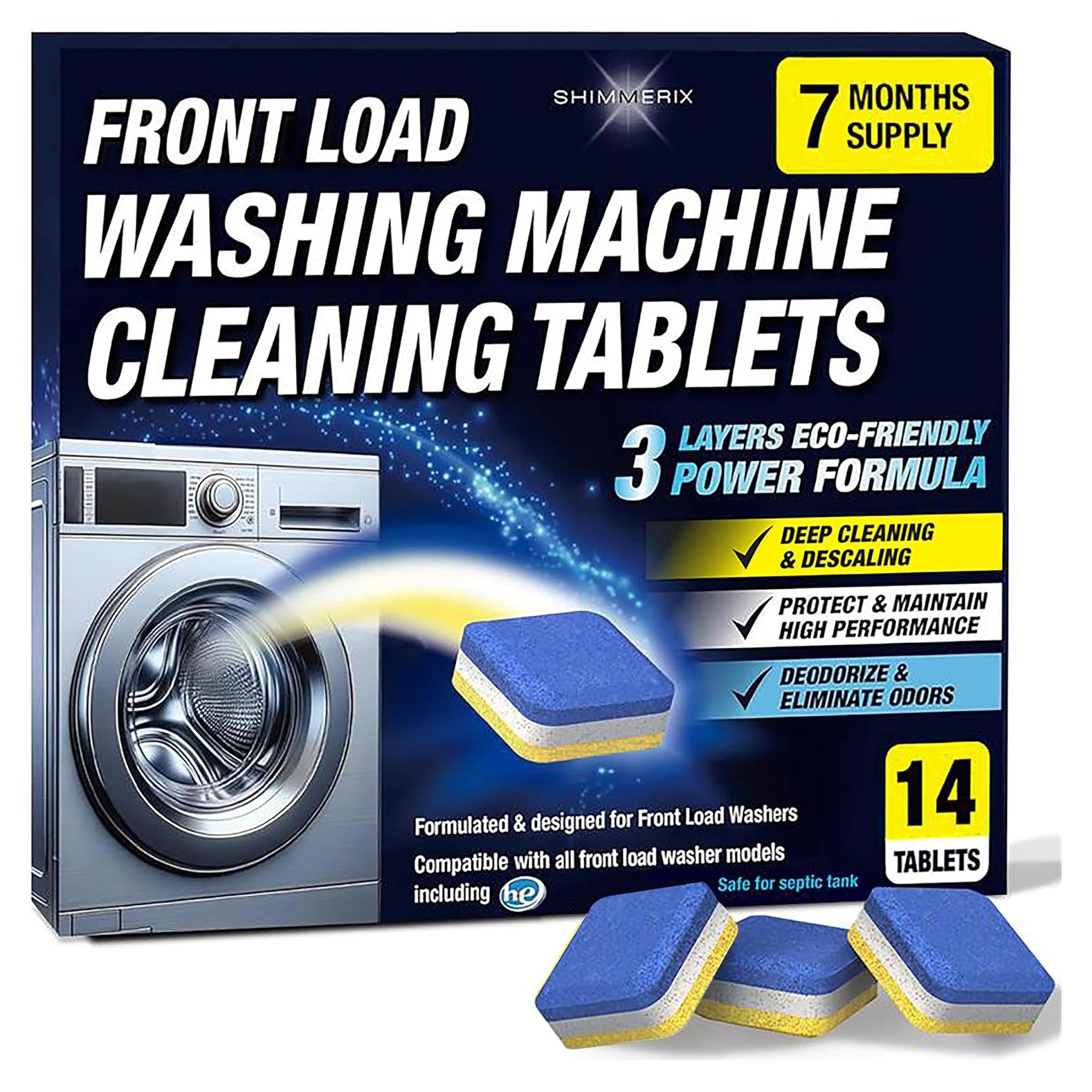 Tabletas Limpiadoras para Lavadora SHIMMERIX 14 Unidades Carga Frontal