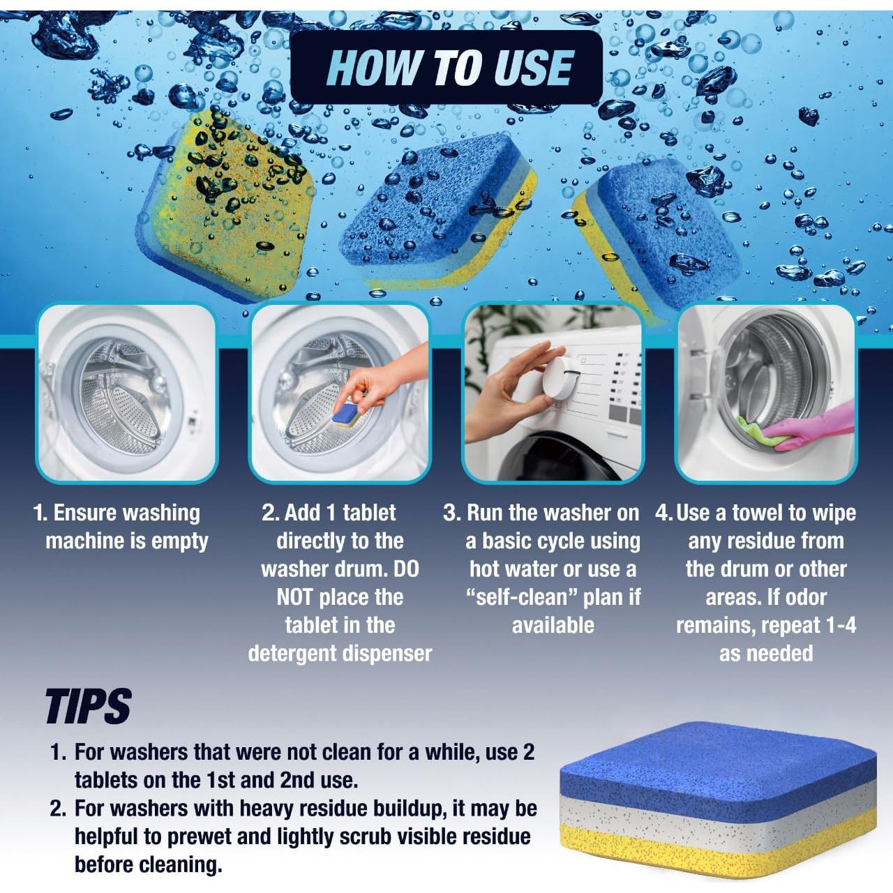 Tabletas Limpiadoras para Lavadora SHIMMERIX 14 Unidades Carga Frontal