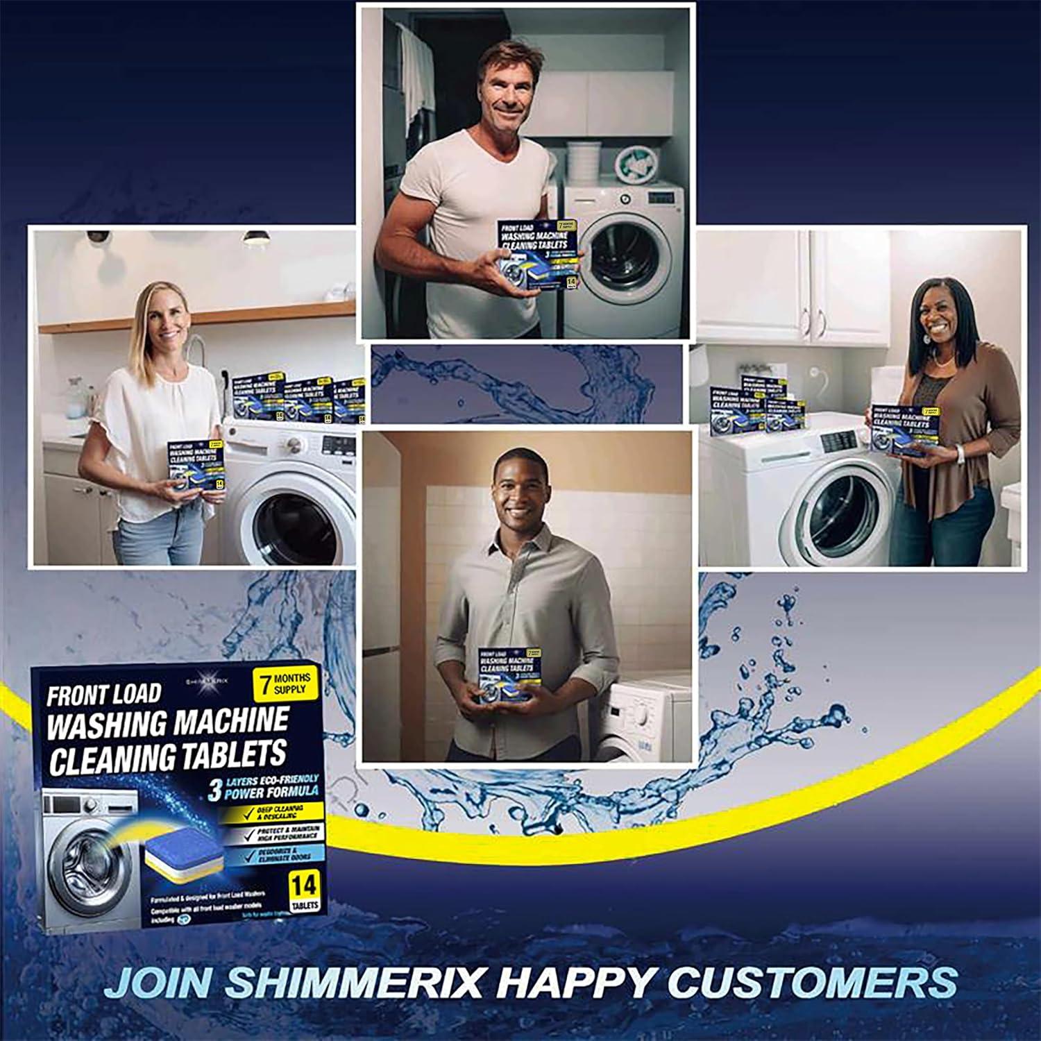 Tabletas Limpiadoras para Lavadora SHIMMERIX 14 Unidades Carga Frontal