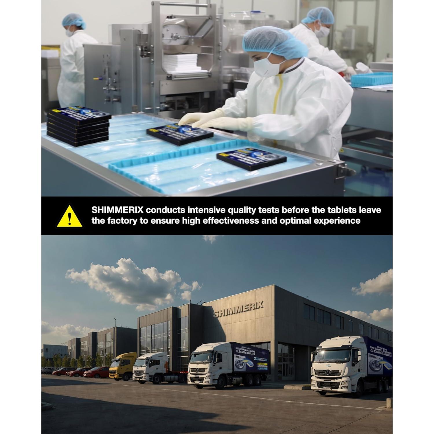 Tabletas Limpiadoras para Lavadora SHIMMERIX 14 Unidades Carga Frontal