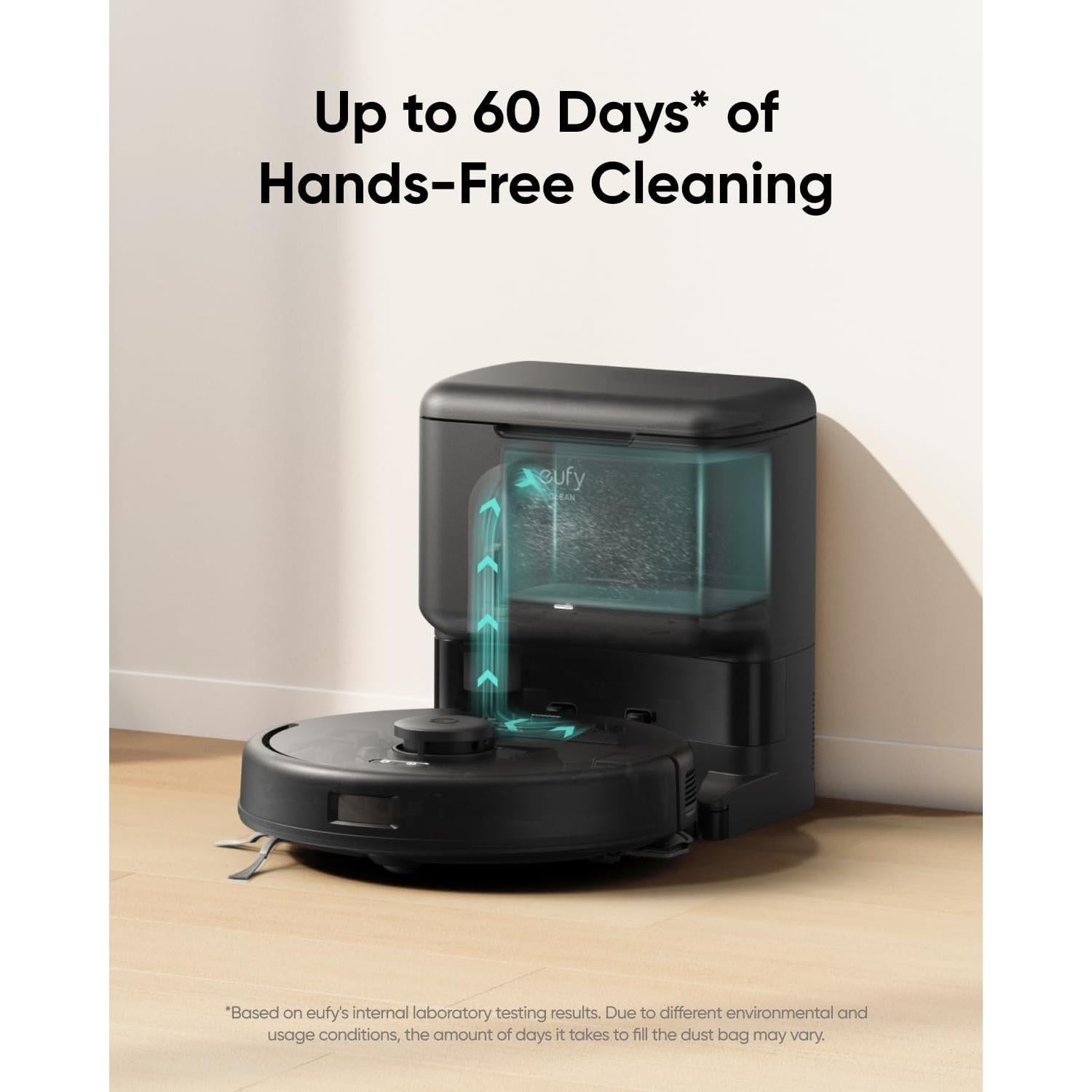 eufy Clean L50 SES with 60 Day Self-Empty Station, Multi-Floor Cleaning, Customizable Mapping,Up to 60 Days Hands-Free Cleaning