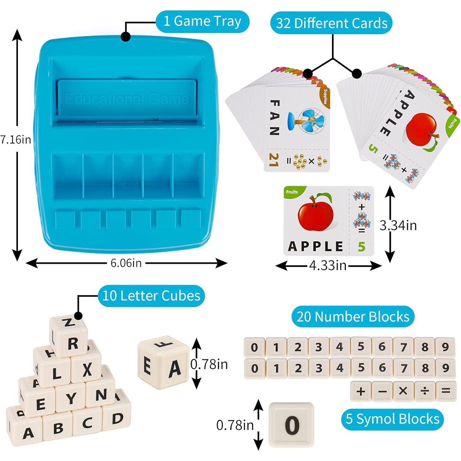 Juego Educativo de Ortografía y Matemáticas DEGIDEGI 3-8 Años