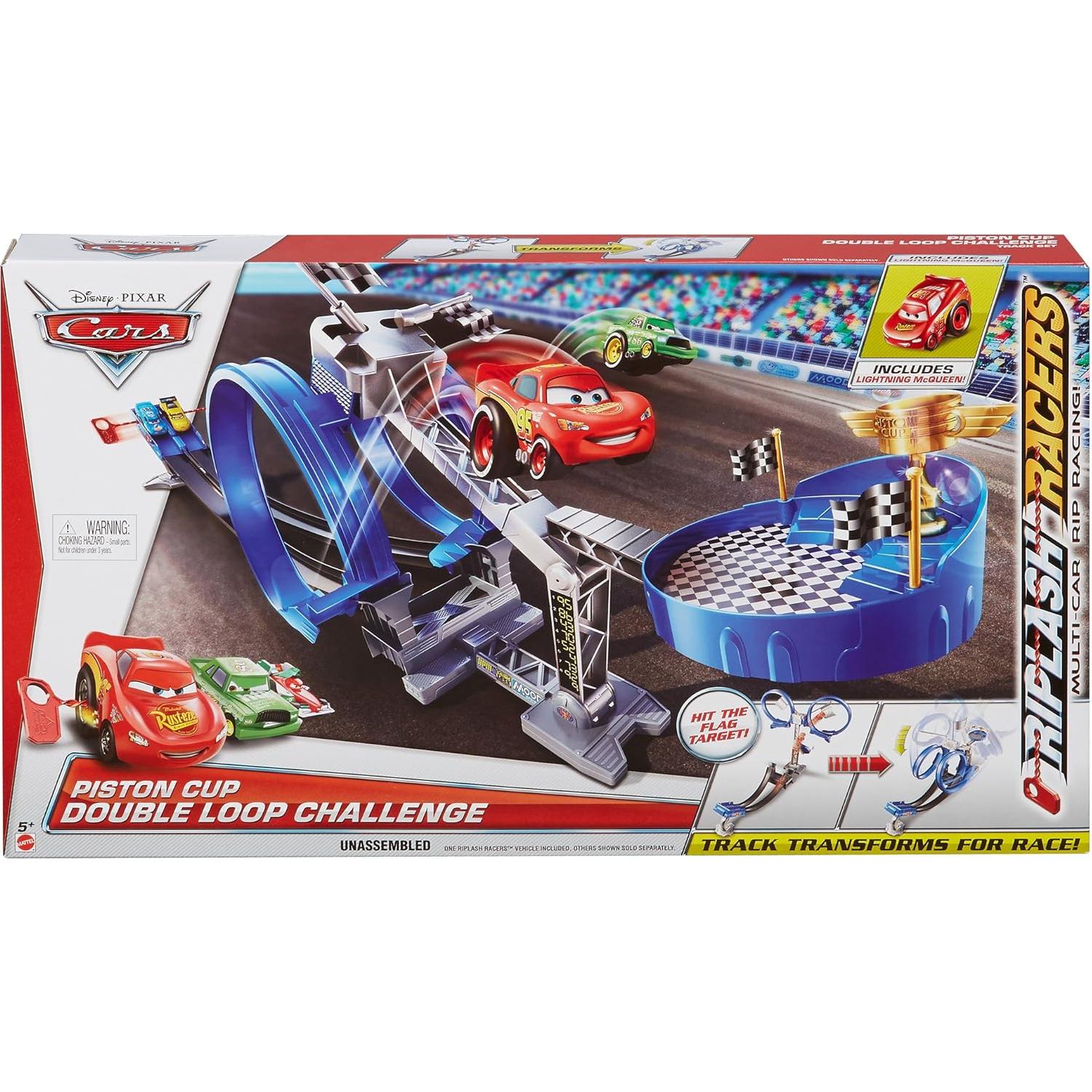 Pista de Acrobacias Riplash Racers Mattel con Rayo McQueen