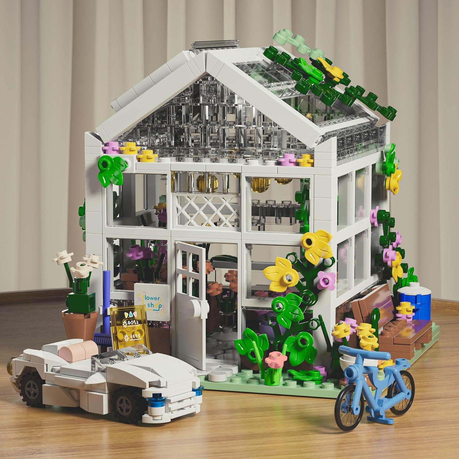 Conjunto de Construcción Casa Flores Blancas QLT - 639 Piezas