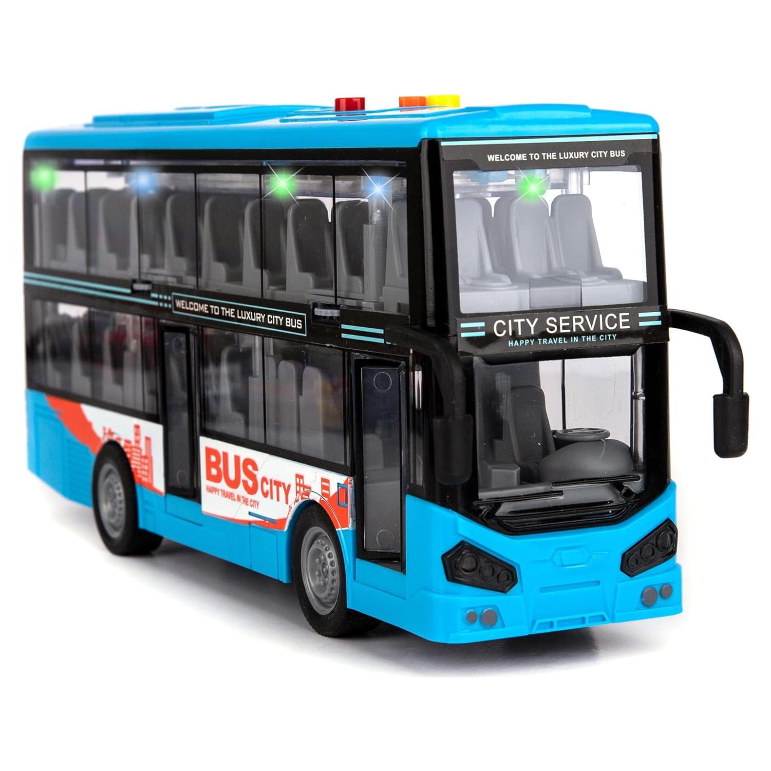 Autobús de Doble Piso ArtCreativity con Luces y Sonidos 28 cm