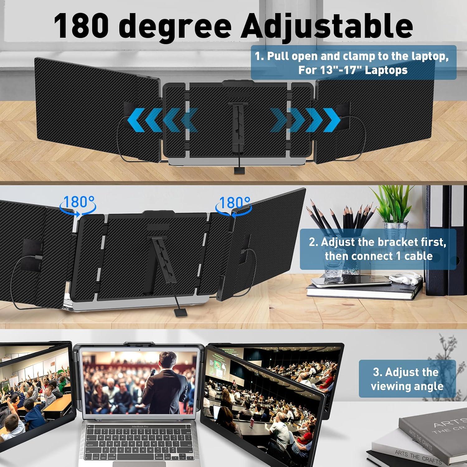 Extensor de Monitor TXV S2 14" FHD 1080P para Laptop