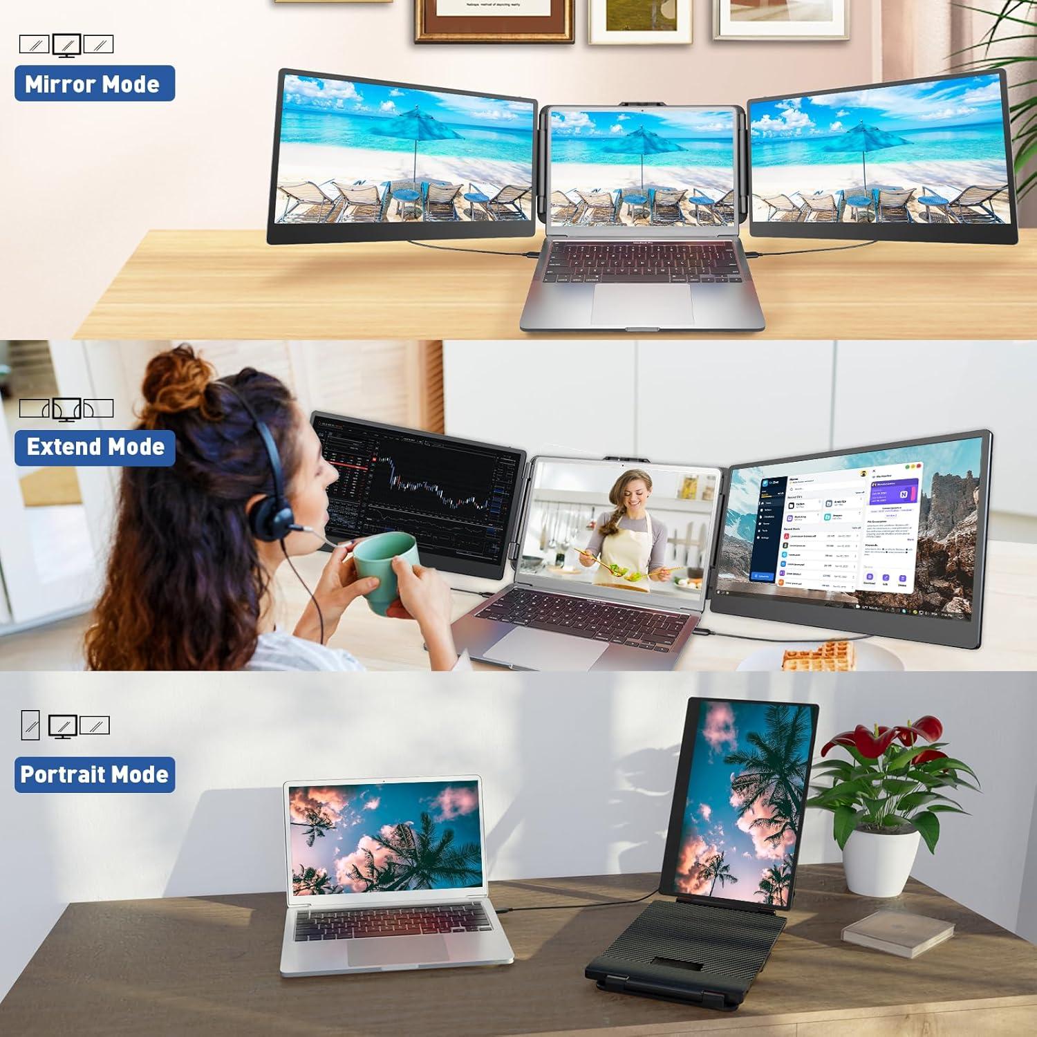 Extensor de Monitor TXV S2 14" FHD 1080P para Laptop