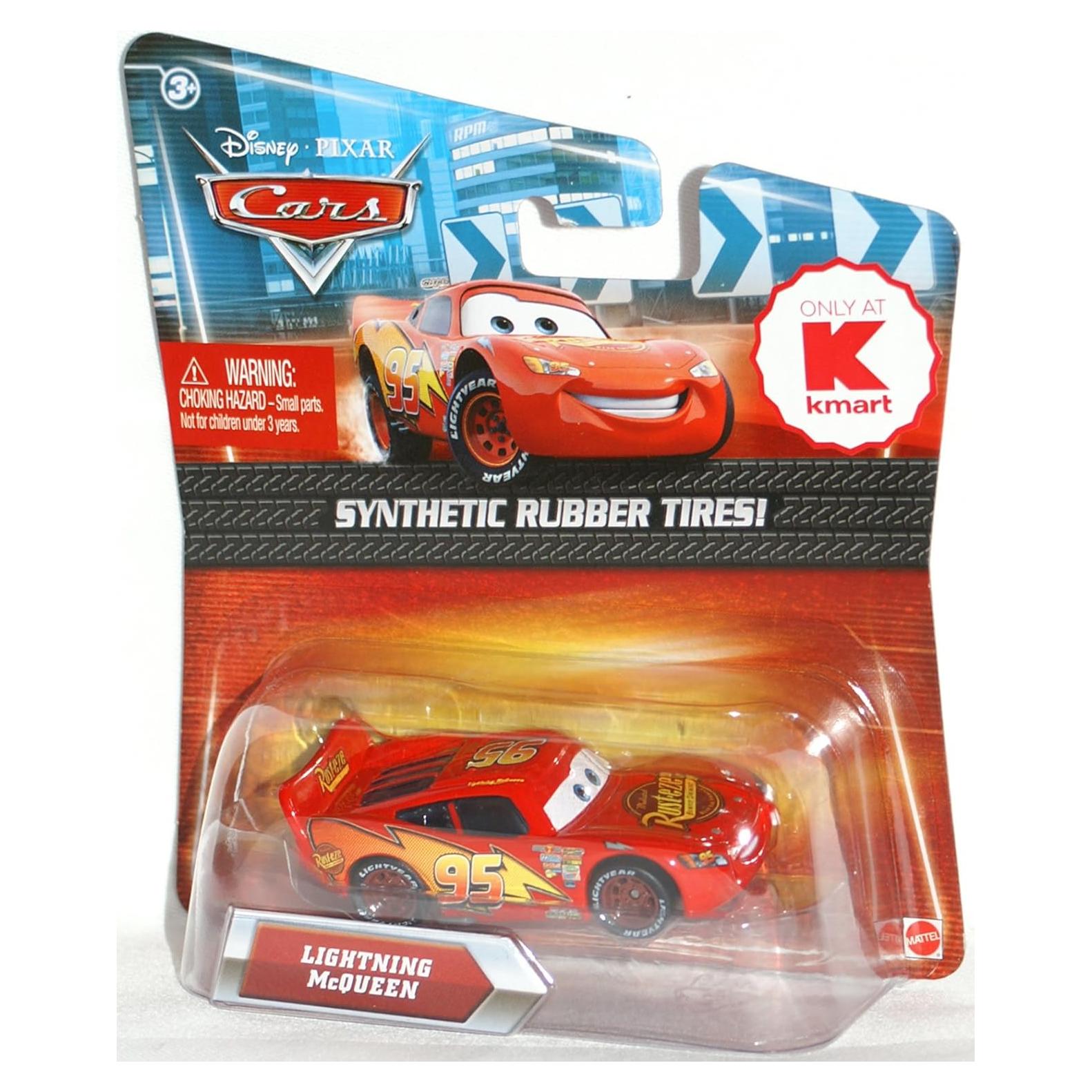 Disney / Pixar CARS Movie Exclusive 155 Die Cast Car with Synthetic Rubber Tires Lightning McQueen Rusteze version