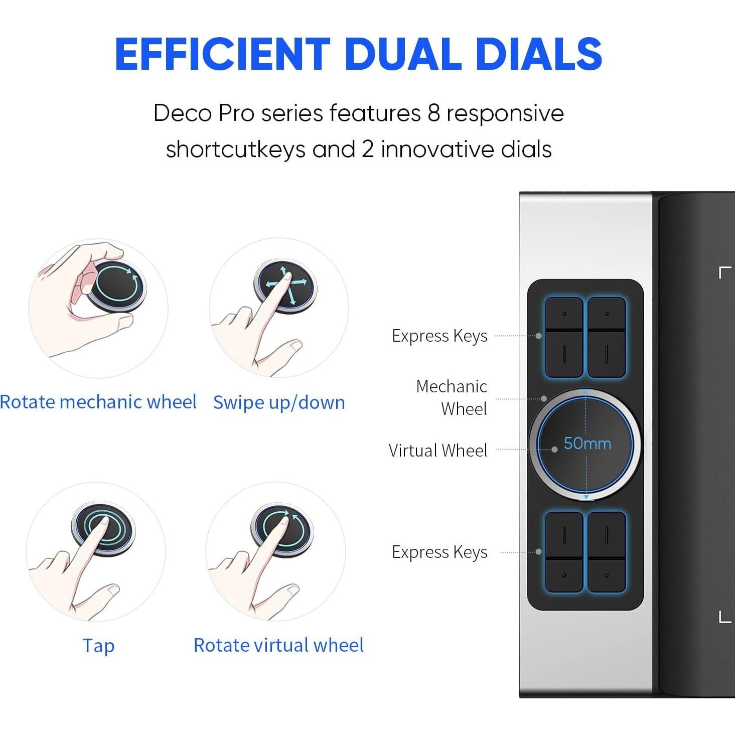 Tableta de Dibujo Inalámbrica XP-PEN Deco Pro MW 11" 8 Teclas