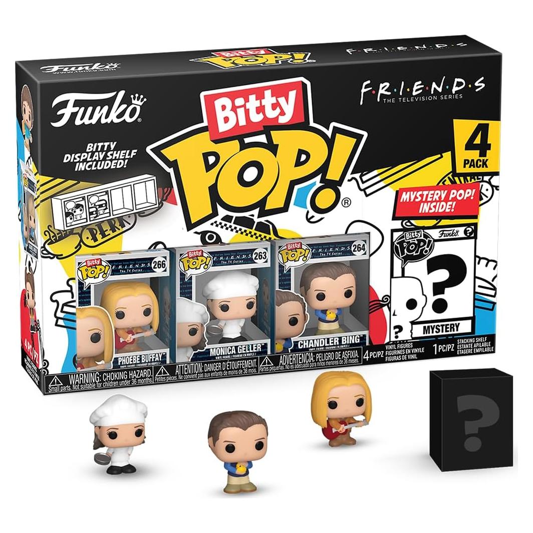 Funko Bitty POP! Friends - Phoebe y 3 figuras mini coleccionables