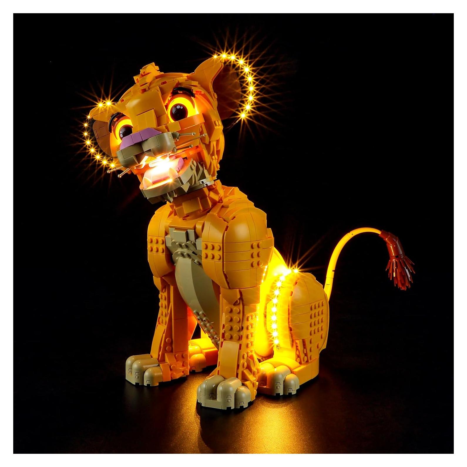 Kit de Luz LED YEABRICKS para LEGO 43247 Simba El Rey León