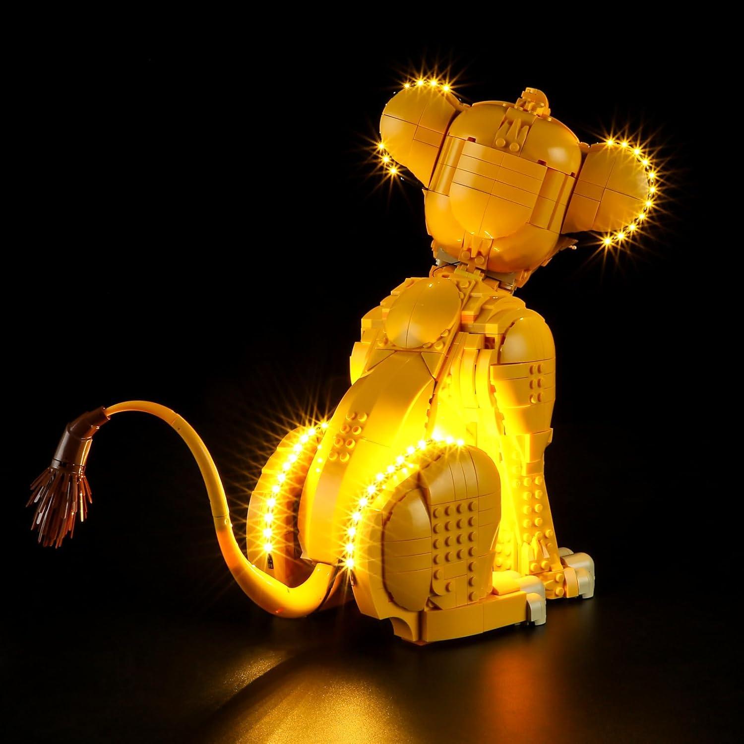 Kit de Luz LED YEABRICKS para LEGO 43247 Simba El Rey León