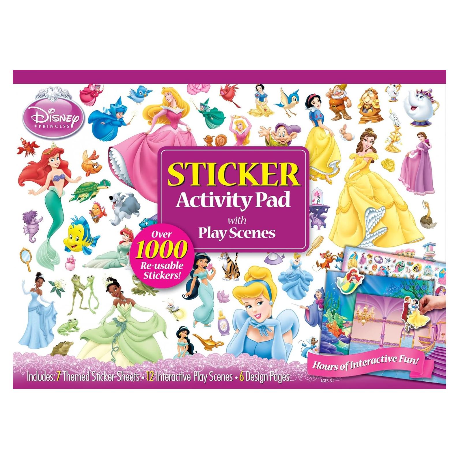 Almohadilla de Actividad de Pegatinas Bendon Princesa Disney