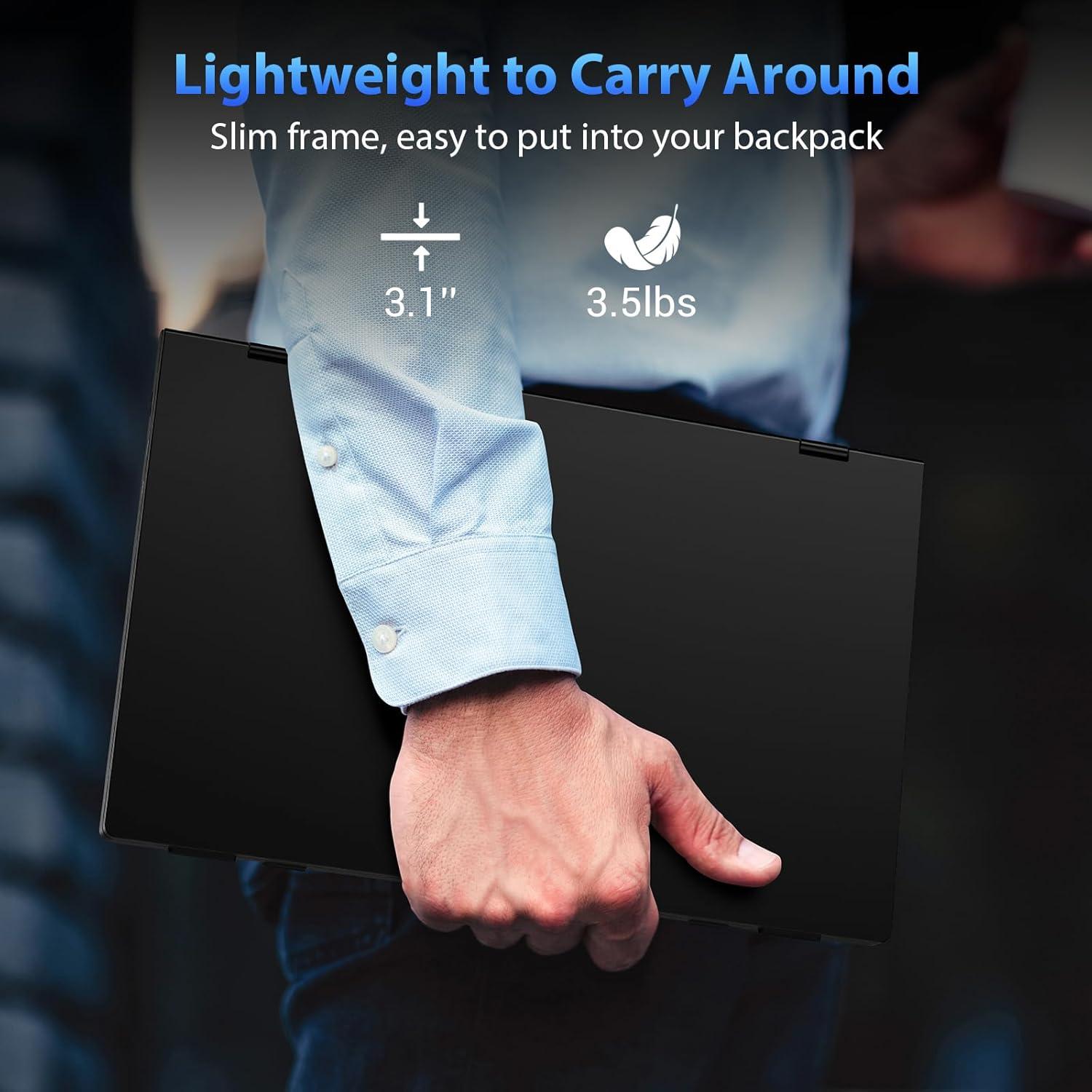 Extensor de Pantalla Triple HotYeah 15.6" FHD USB-C Plegable