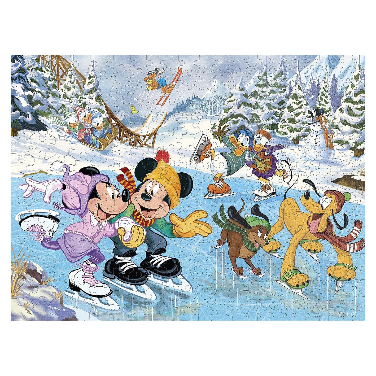 Rompecabezas Ceaco Disney Mickey Minnie Patinando 400 Piezas