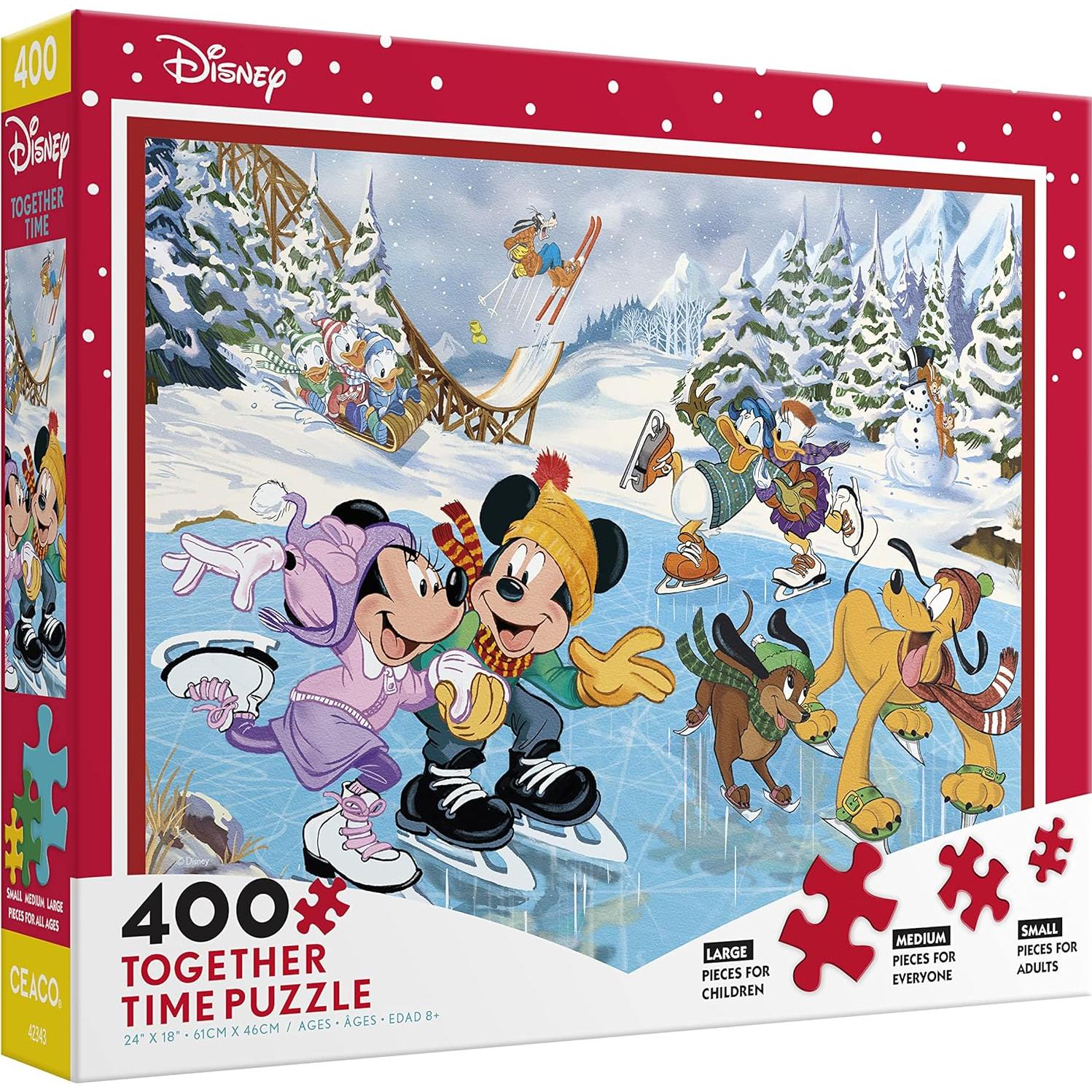 Rompecabezas Ceaco Disney Mickey Minnie Patinando 400 Piezas