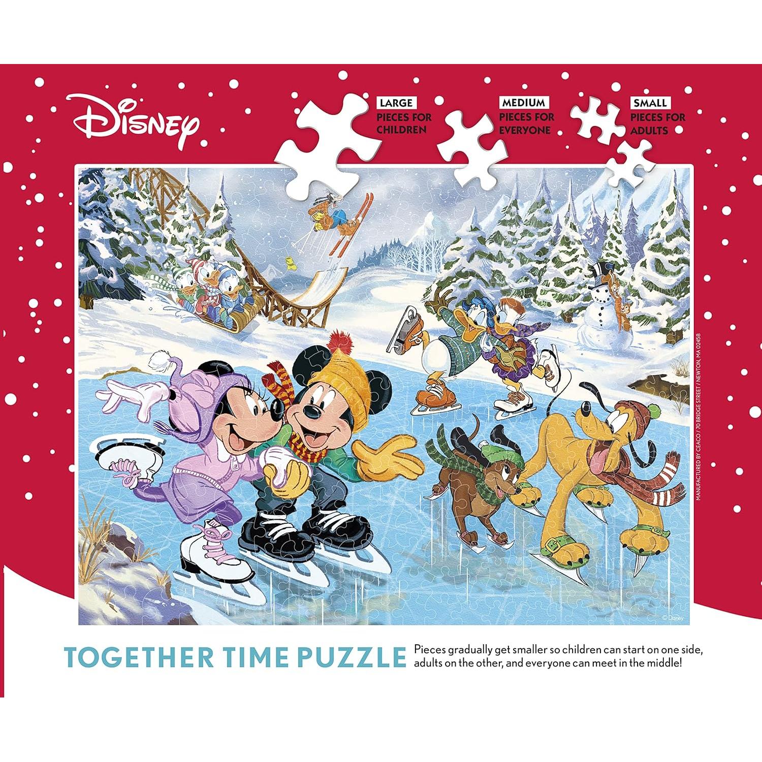 Rompecabezas Ceaco Disney Mickey Minnie Patinando 400 Piezas