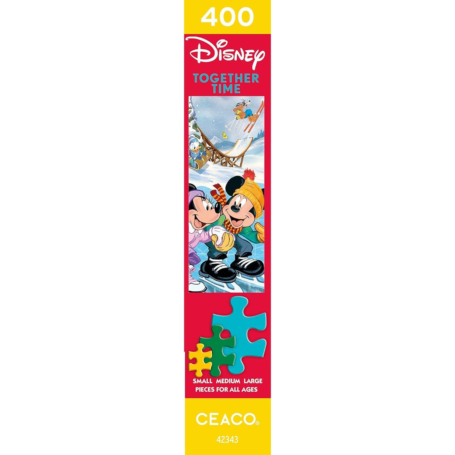 Rompecabezas Ceaco Disney Mickey Minnie Patinando 400 Piezas