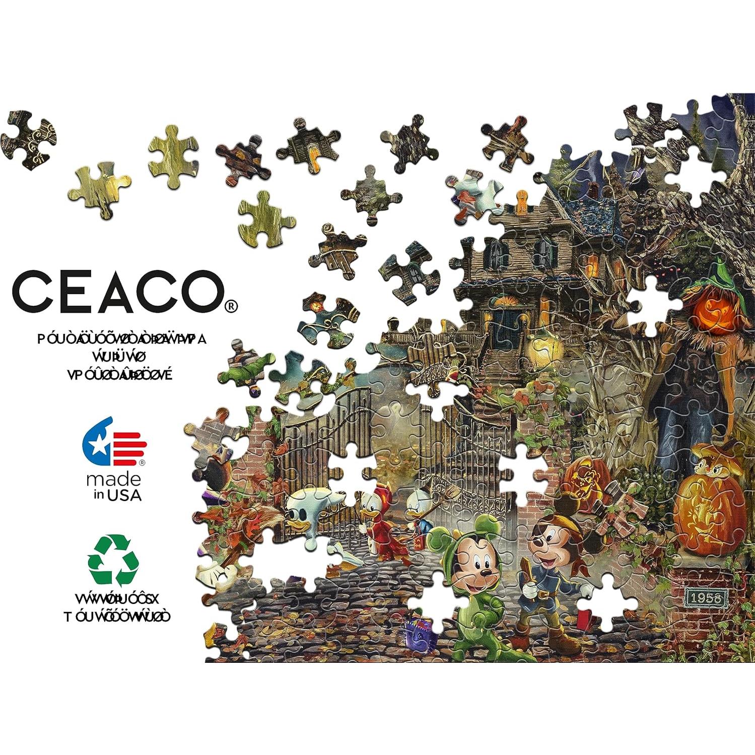 Rompecabezas 1000 Piezas Ceaco Thomas Kinkade Mickey Minnie Halloween