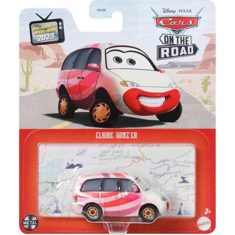 Auto a Escala Disney Pixar Cars Claire Gunz 10cm Mattel